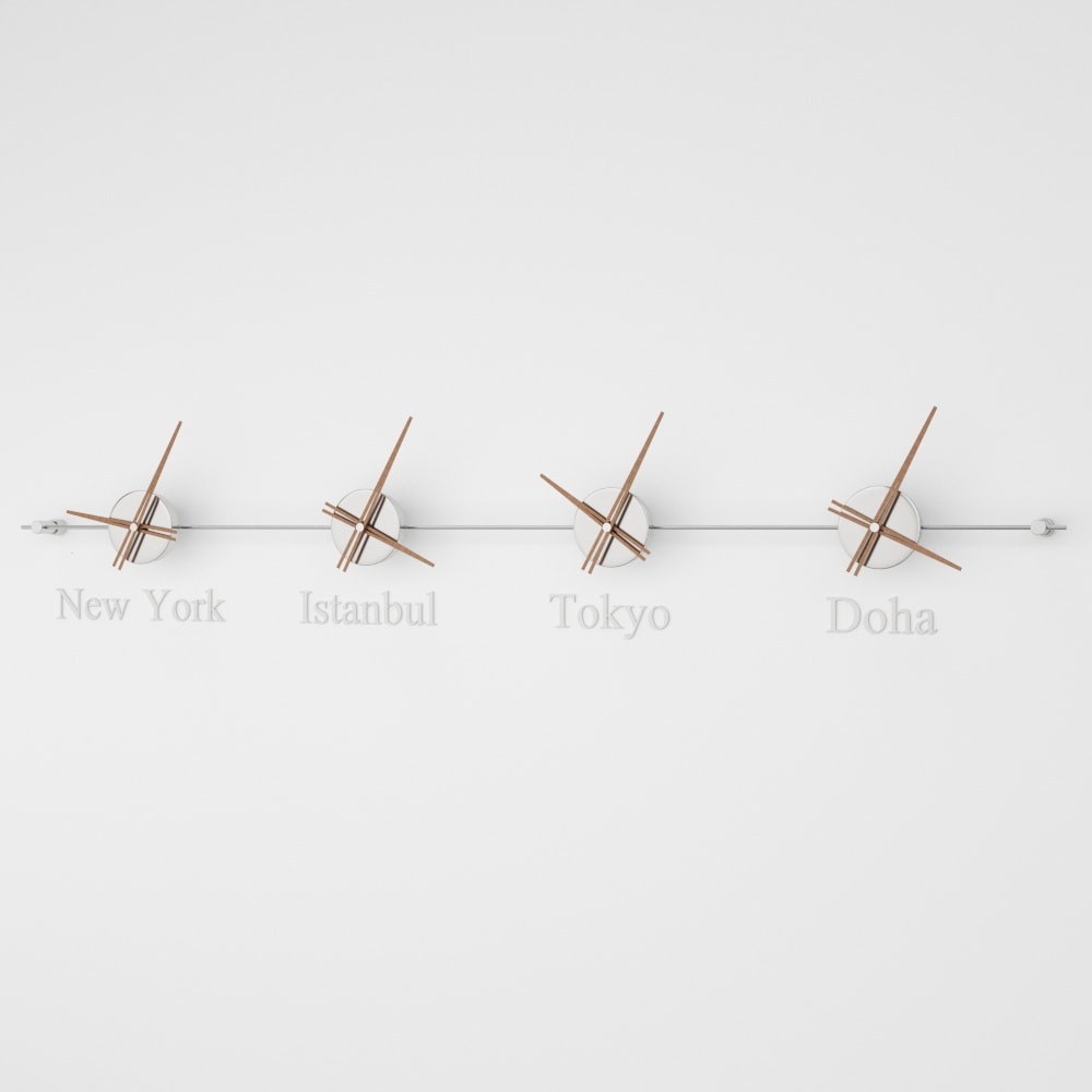 Mondo Panoramic World Time Zone Wall Clock – image 17