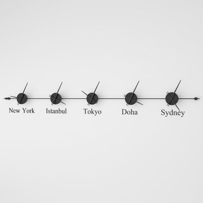 Mondo Panoramic World Time Zone Wall Clock – image 26
