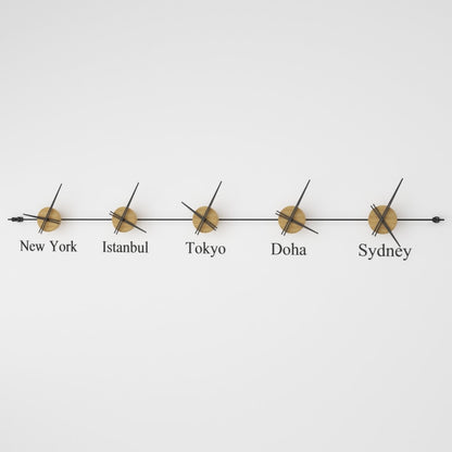 Mondo Panoramic World Time Zone Wall Clock – image 25
