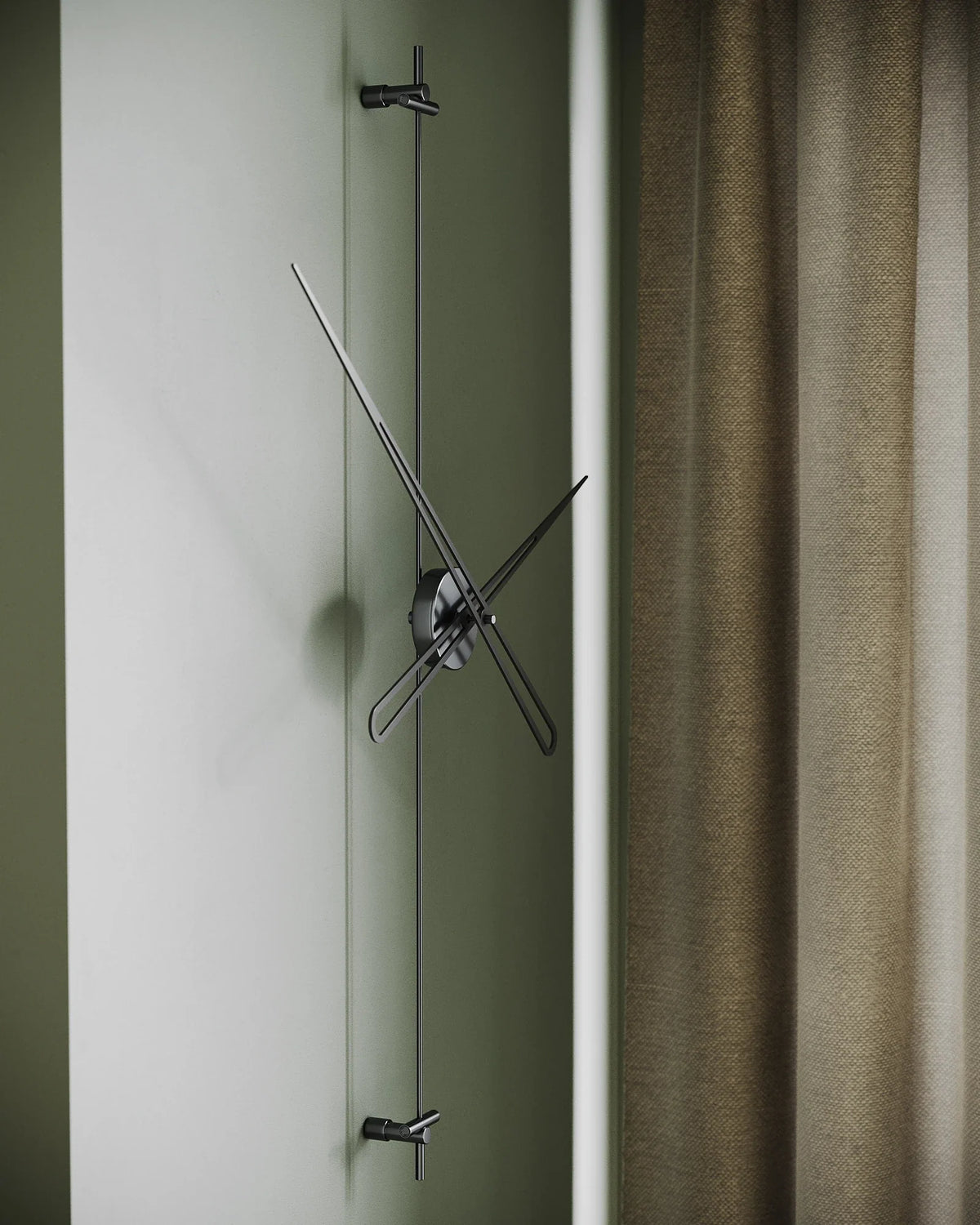 Axis Linear Metal Wall Clock – image 7