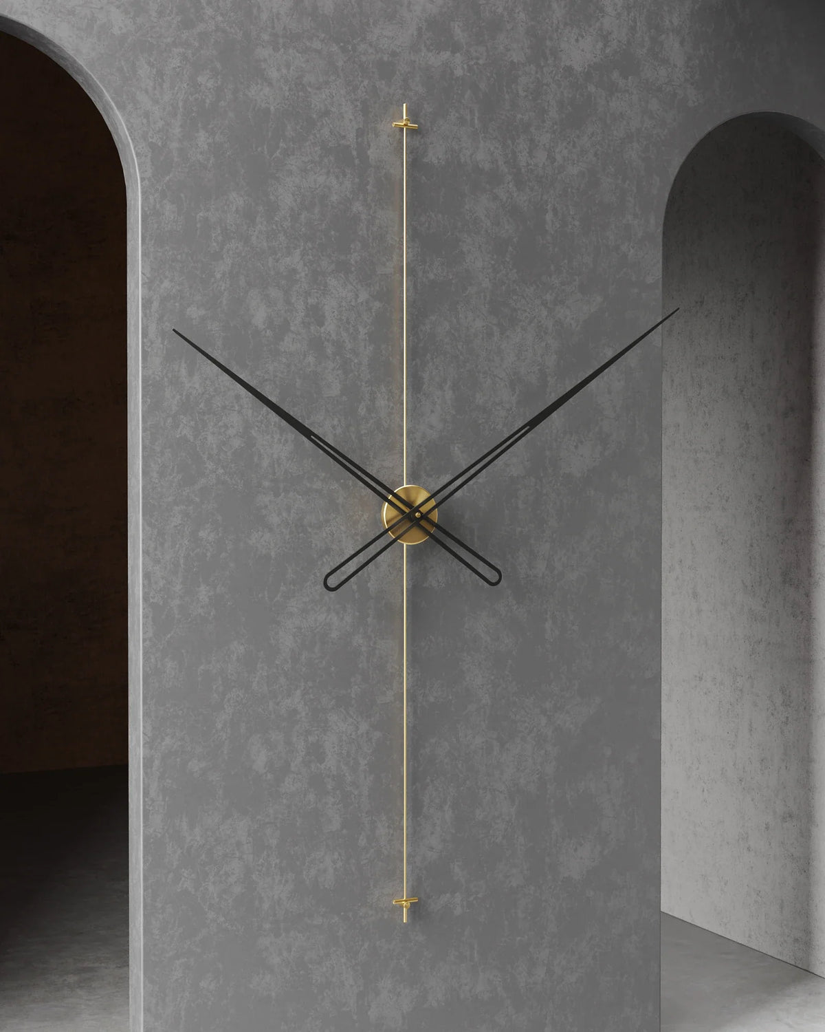Axis Linear Metal Wall Clock – image 1
