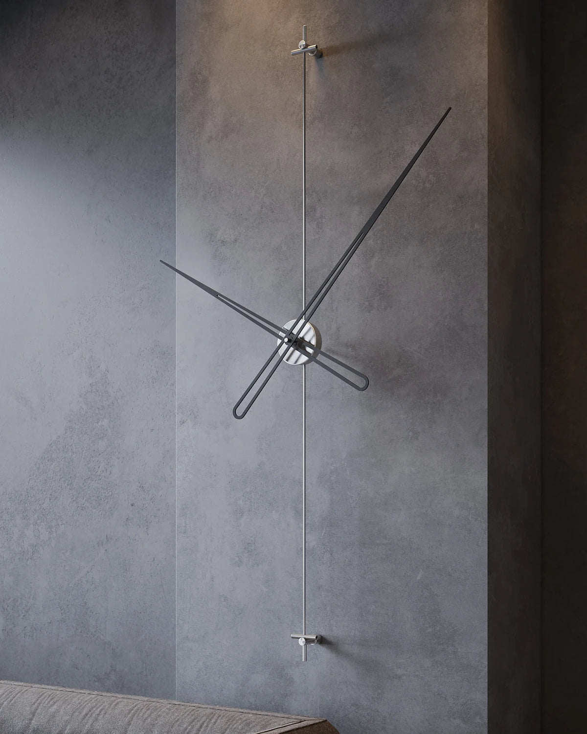 Axis Linear Metal Wall Clock – image 2