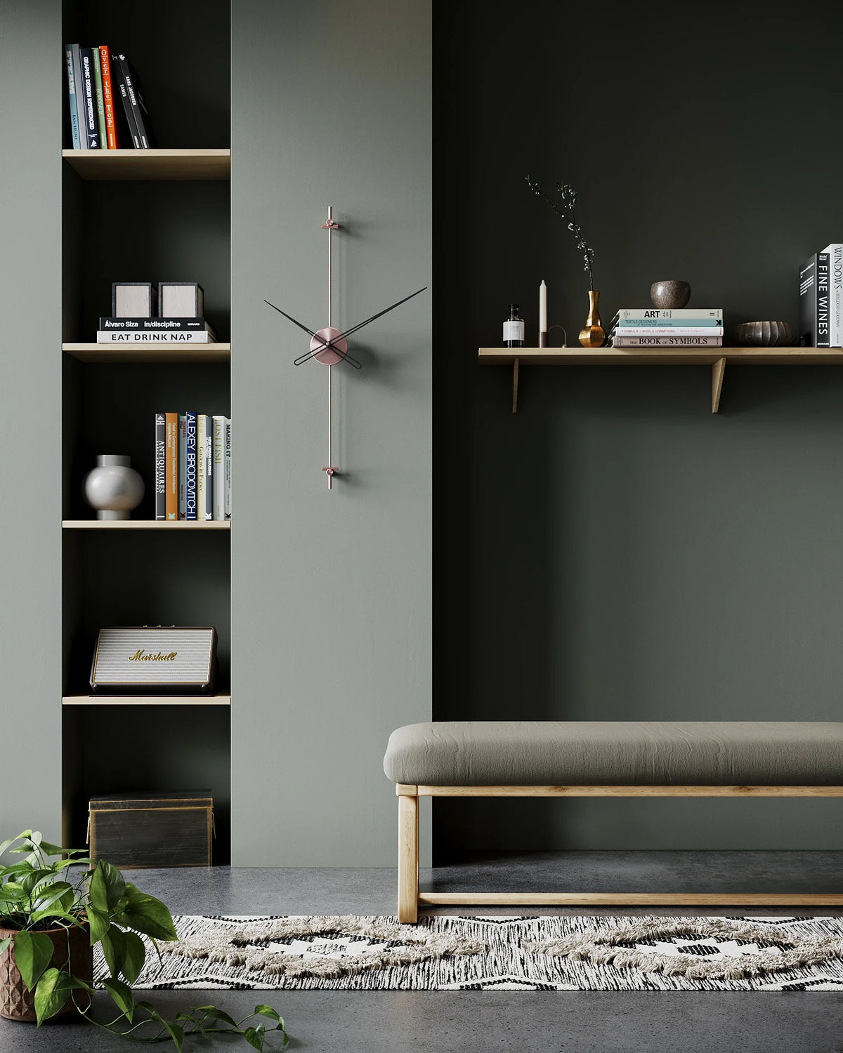 Axis Linear Metal Wall Clock – image 10