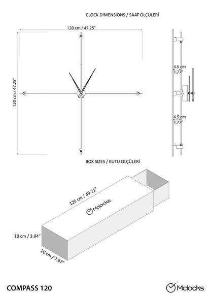 Bussola Contemporary Wall Clock – image 17