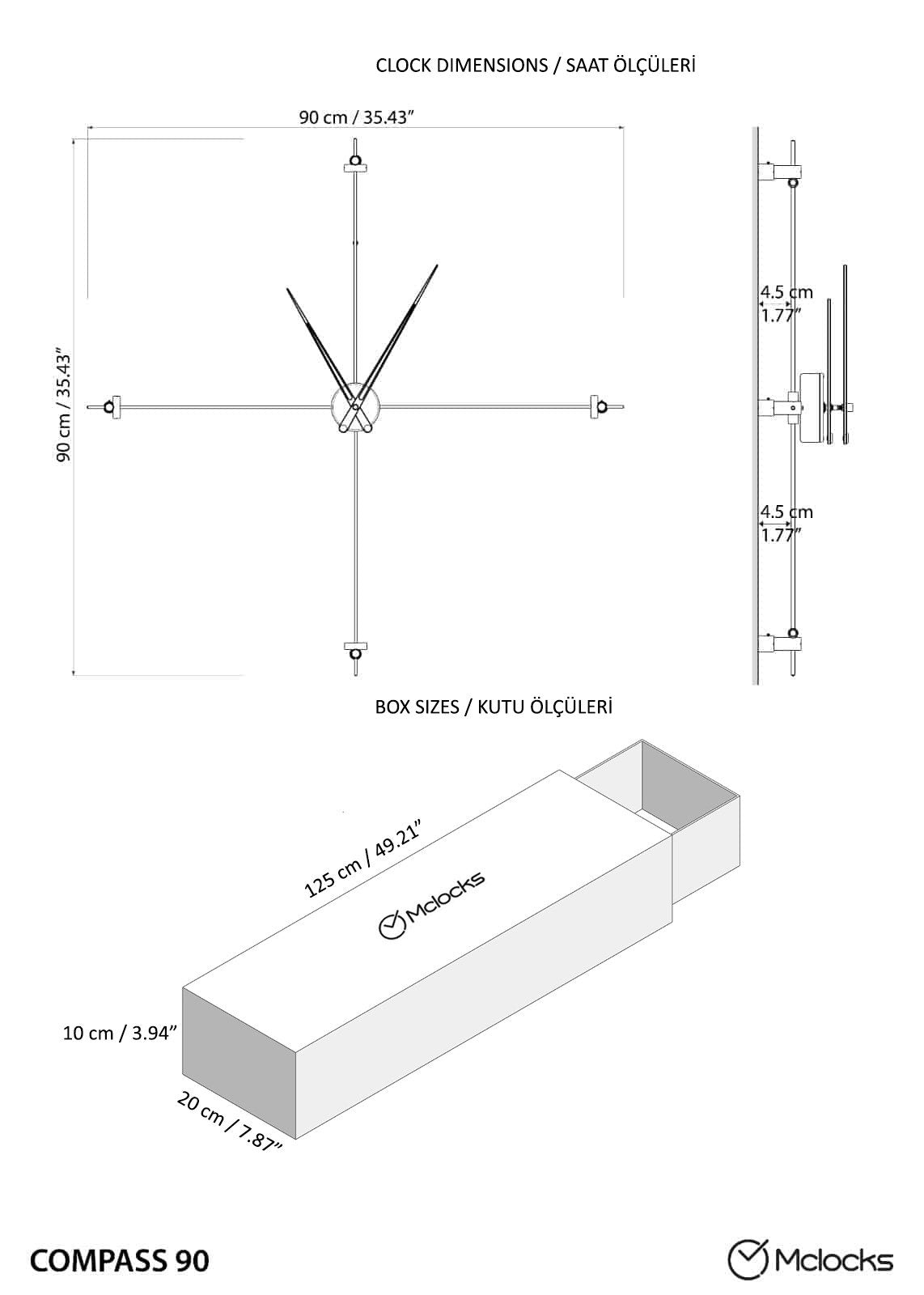 Bussola Contemporary Wall Clock – image 15