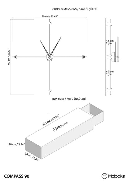 Bussola Contemporary Wall Clock – image 15