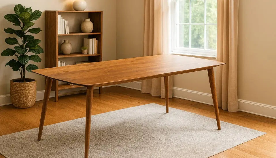 Edge-Glued Solid Wood Dining and Kitchen Table – image 6
