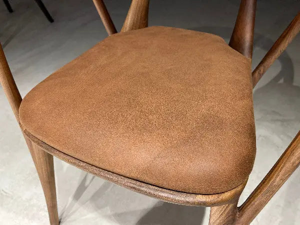 Italian-Style Solid Walnut Dining Chair – image 11