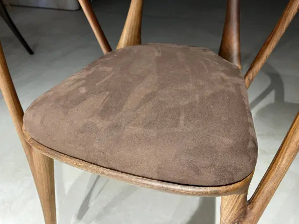 Italian-Style Solid Walnut Dining Chair – image 9