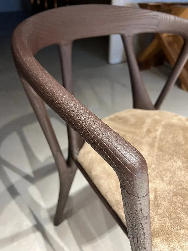 Italian-Style Solid Walnut Dining Chair – image 15