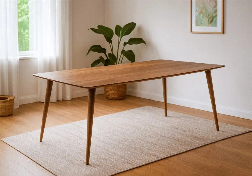 Edge-Glued Solid Wood Dining and Kitchen Table – image 11