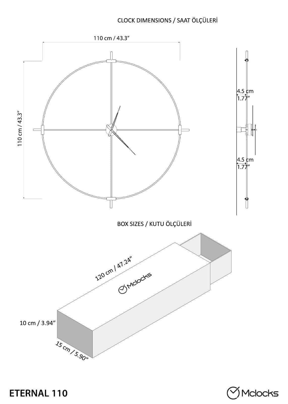 Eterna Silent Wall Clock – image 10