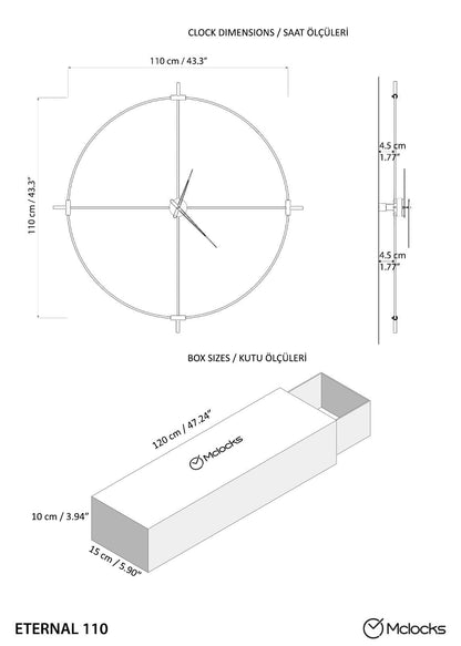 Eterna Silent Wall Clock – image 10