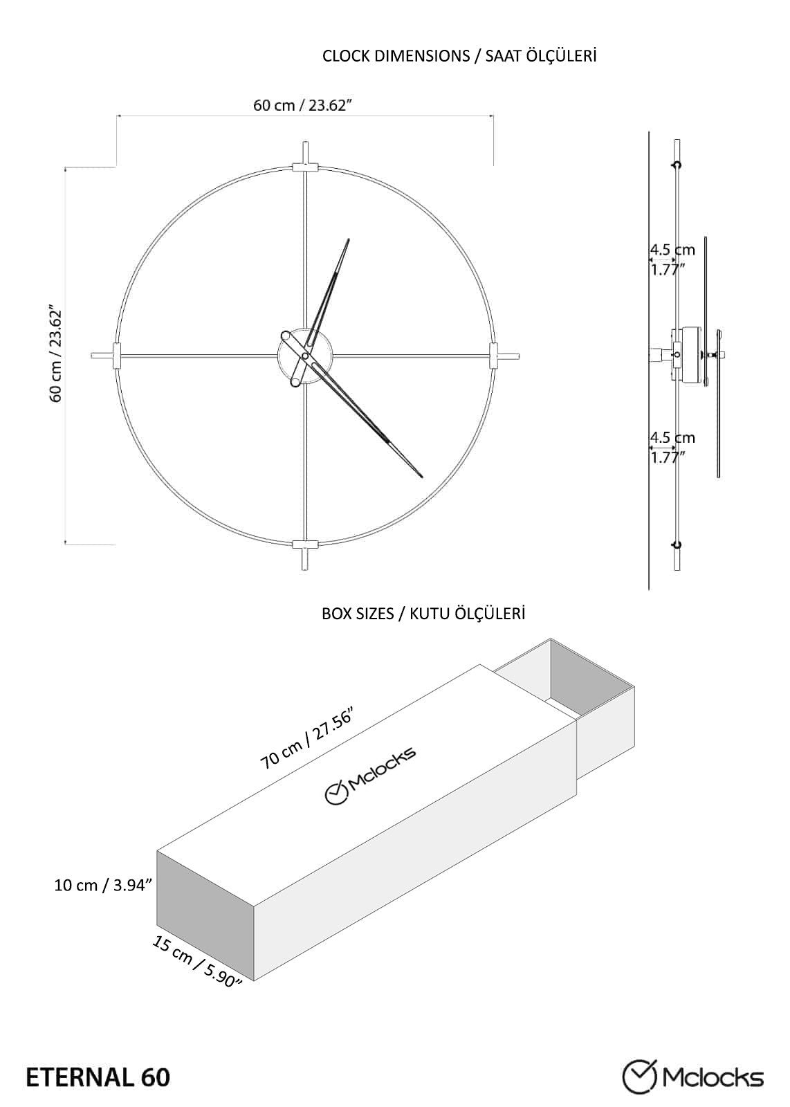 Eterna Silent Wall Clock – image 8