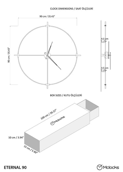 Eterna Silent Wall Clock – image 9