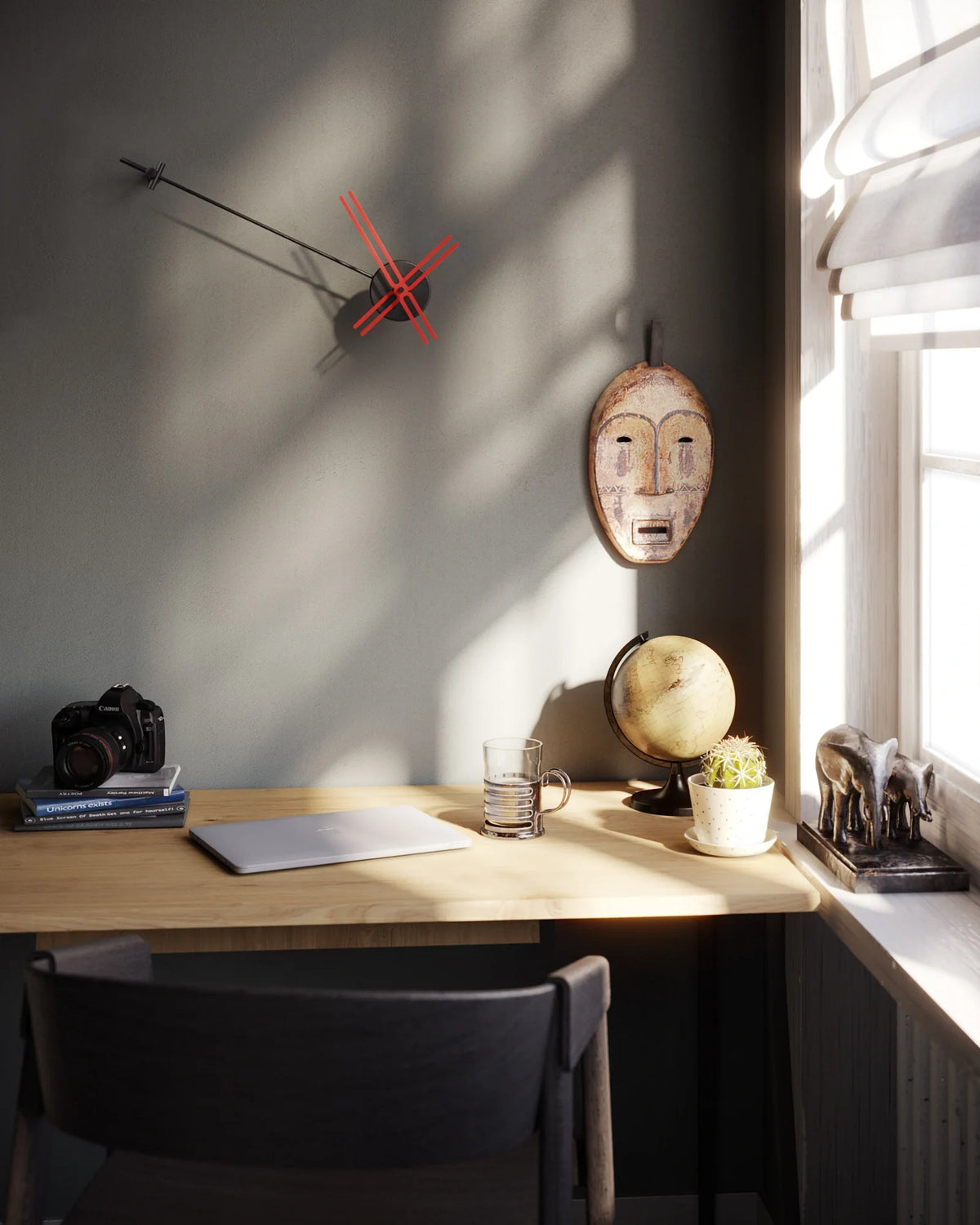 Gravita Sculptural Office Wall Clock – image 3