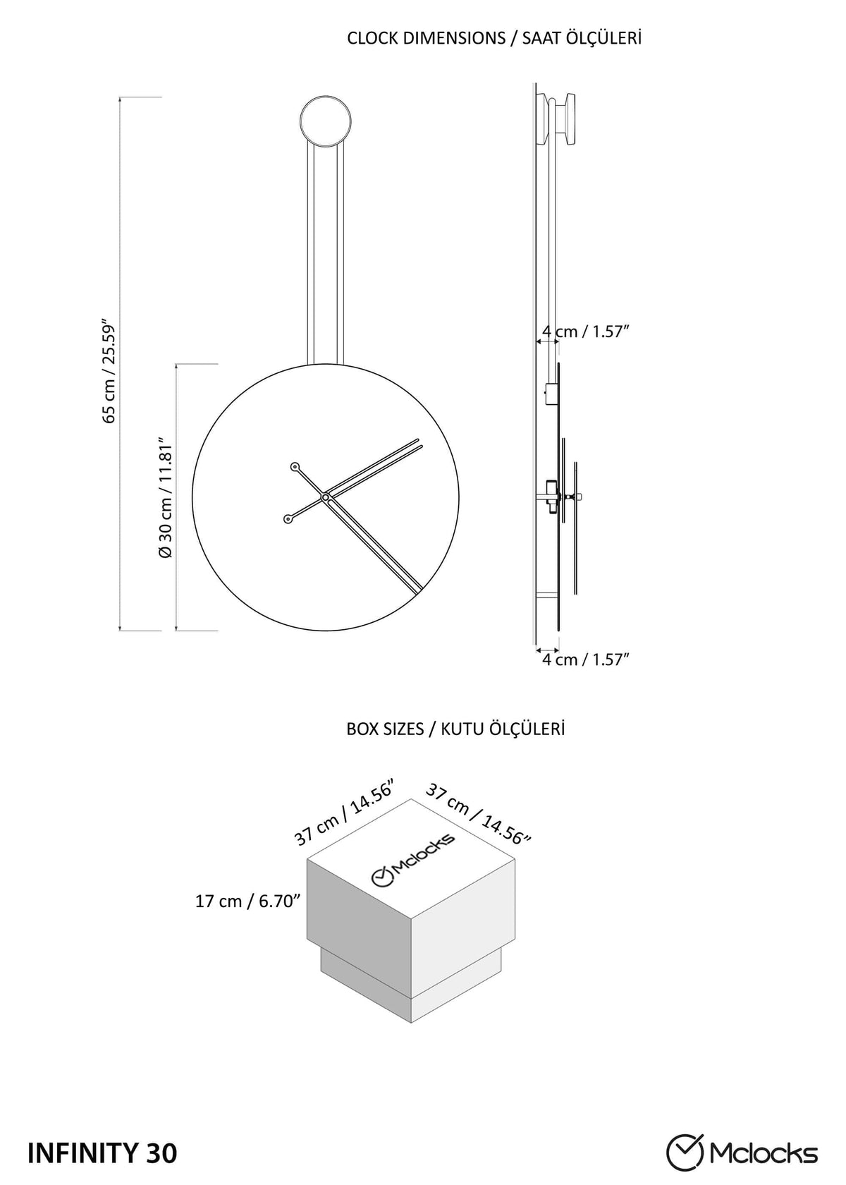 Infinita Metal Wall Clock with Rope Detail – image 8