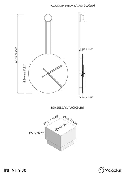 Infinita Metal Wall Clock with Rope Detail – image 8