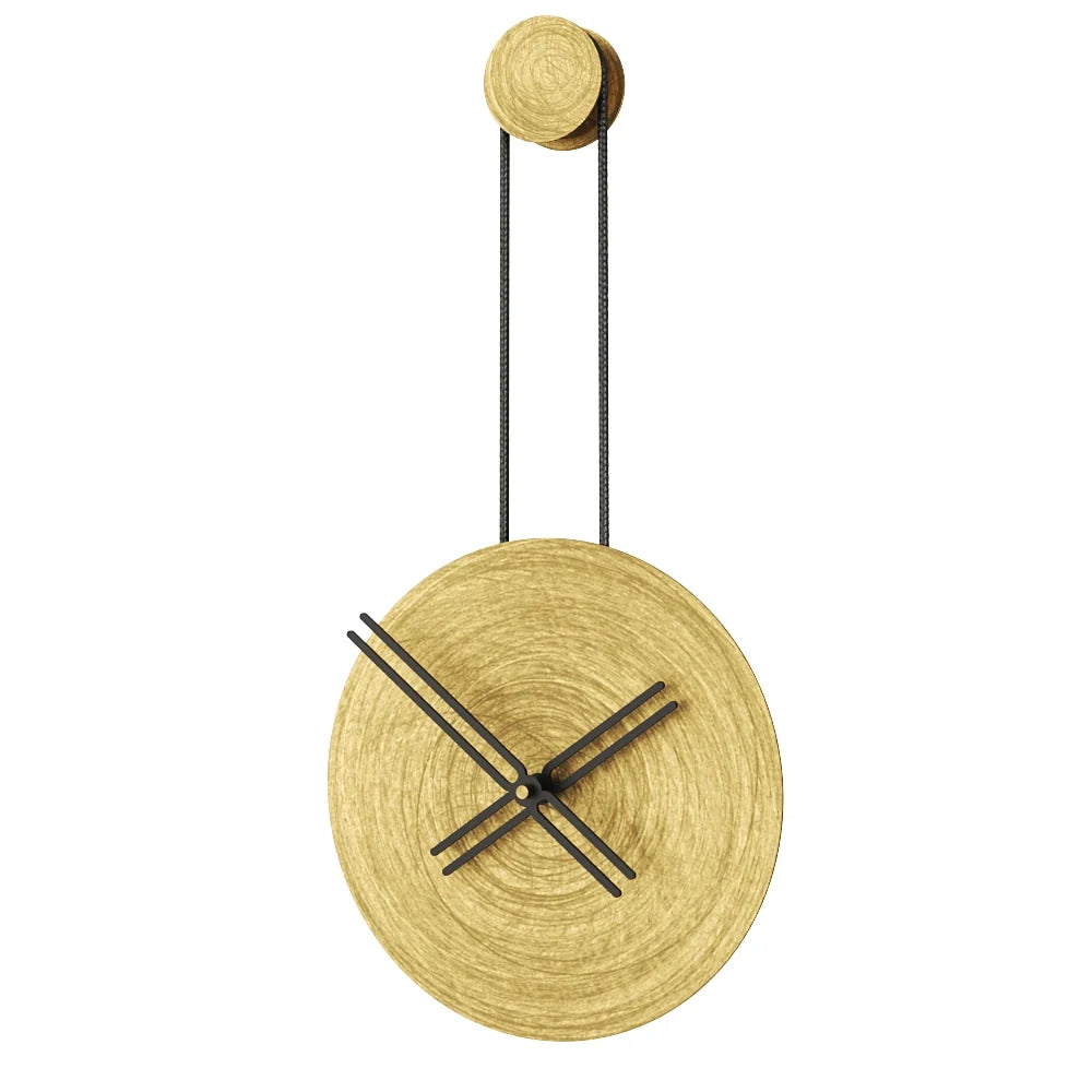 Infinita Metal Wall Clock with Rope Detail – image 9