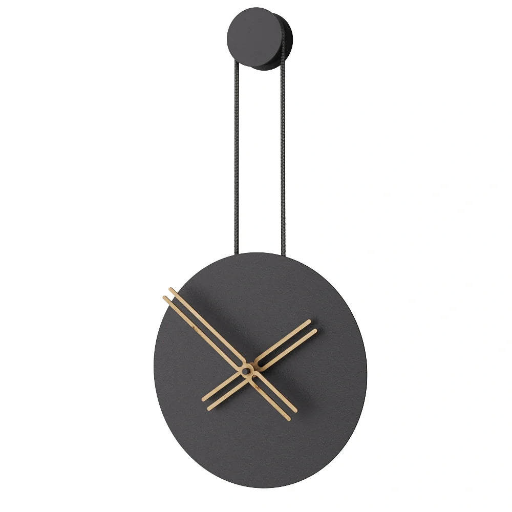 Infinita Metal Wall Clock with Rope Detail – image 14