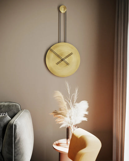 Infinita Metal Wall Clock with Rope Detail – image 3