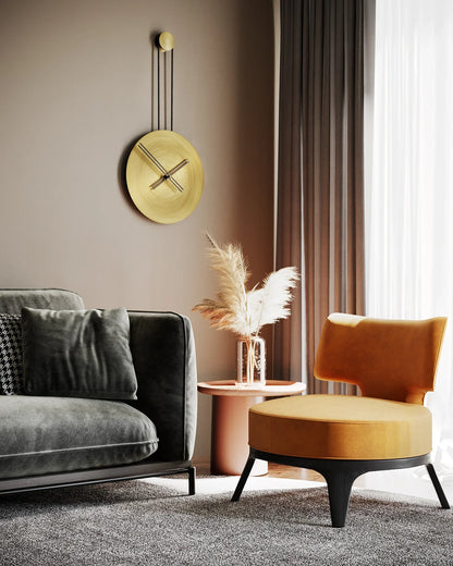 Infinita Metal Wall Clock with Rope Detail – image 1