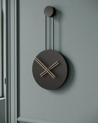 Infinita Metal Wall Clock with Rope Detail – image 2