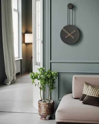 Infinita Metal Wall Clock with Rope Detail – image 5
