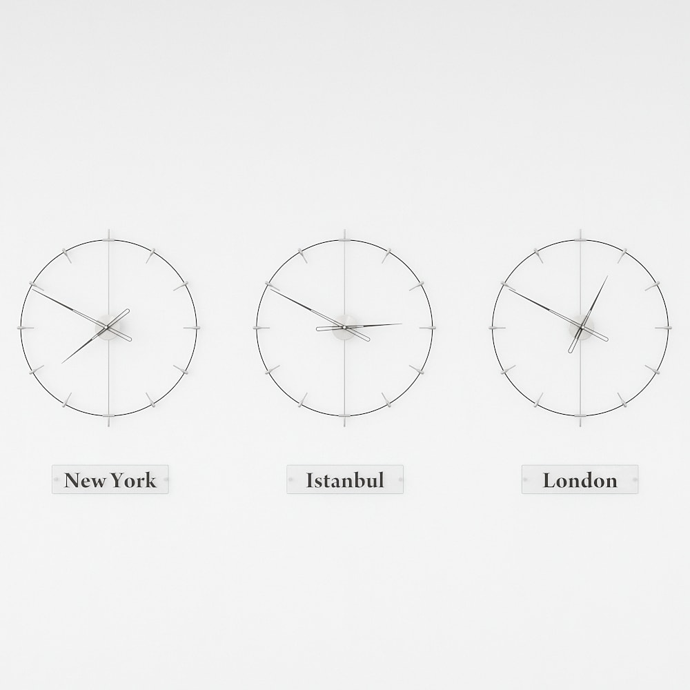 Massa Index World Time Zone Clock Set – image 14