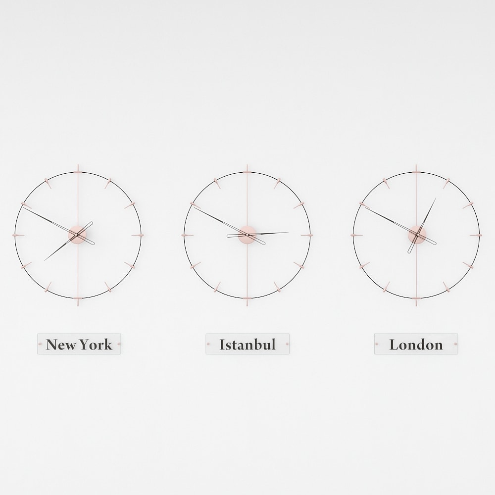 Massa Index World Time Zone Clock Set – image 15