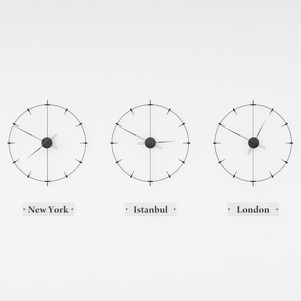 Massa Index World Time Zone Clock Set – image 4