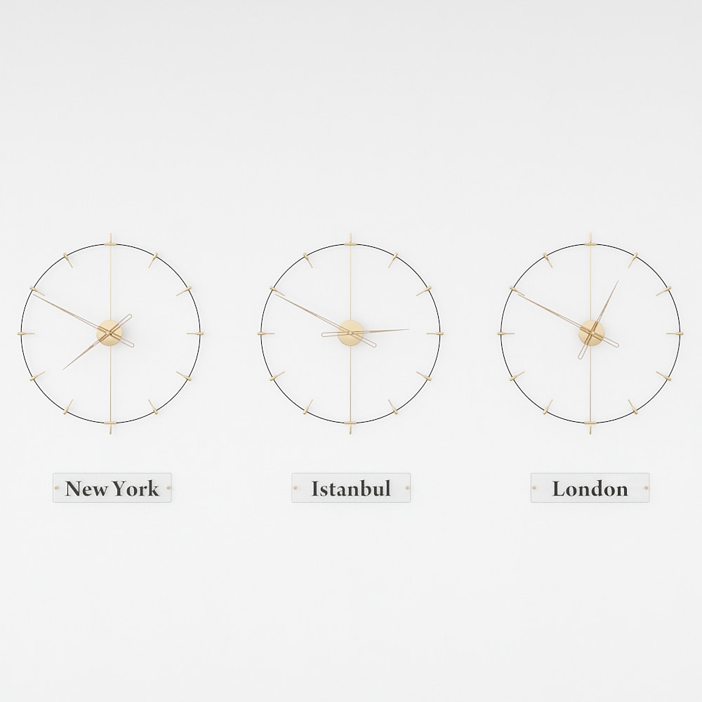 Massa Index World Time Zone Clock Set – image 9