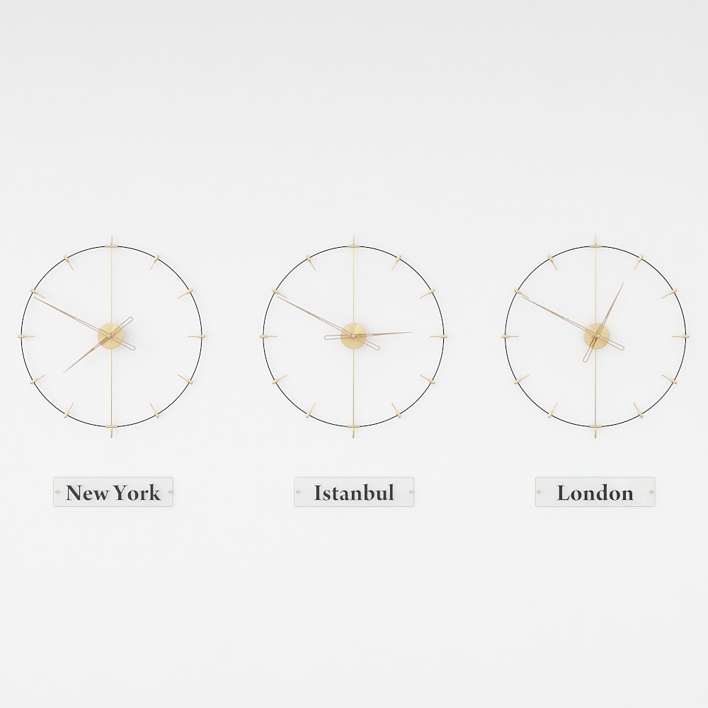 Massa Index World Time Zone Clock Set – image 10