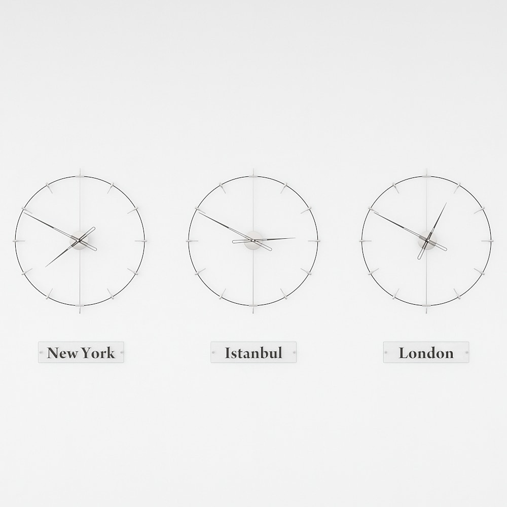 Massa Index World Time Zone Clock Set – image 11