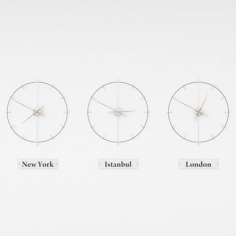Massa Index World Time Zone Clock Set – image 12