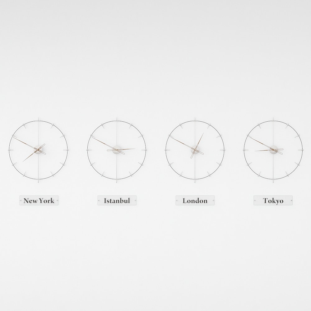 Massa Index World Time Zone Clock Set – image 25