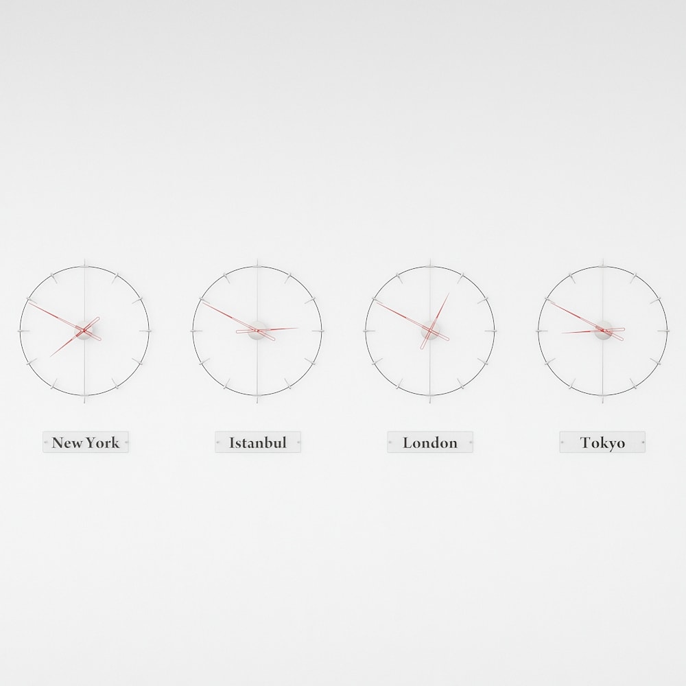 Massa Index World Time Zone Clock Set – image 26