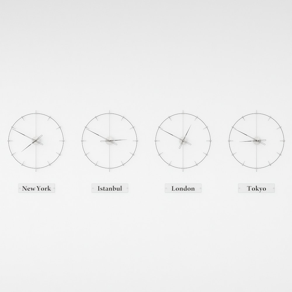 Massa Index World Time Zone Clock Set – image 27