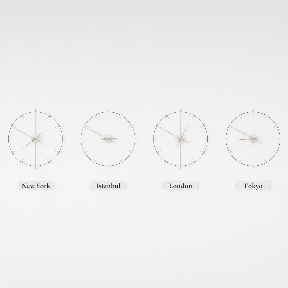 Massa Index World Time Zone Clock Set – image 28