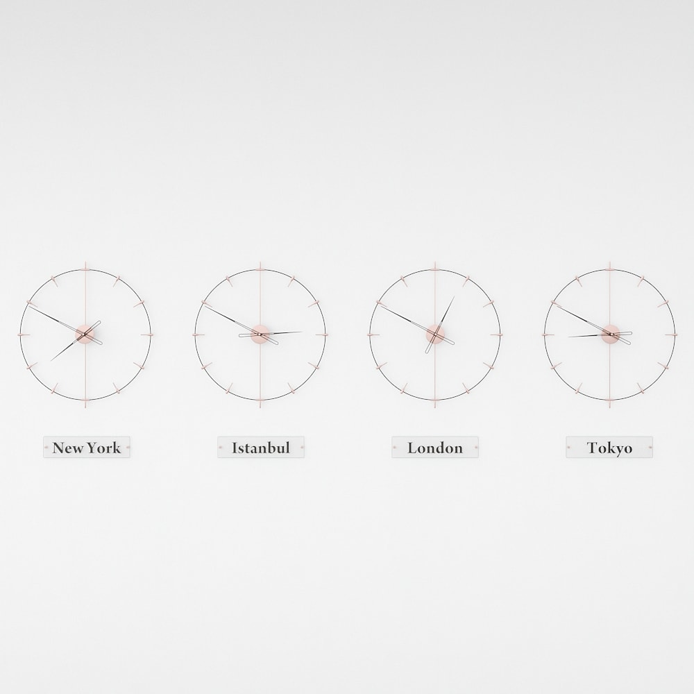 Massa Index World Time Zone Clock Set – image 29