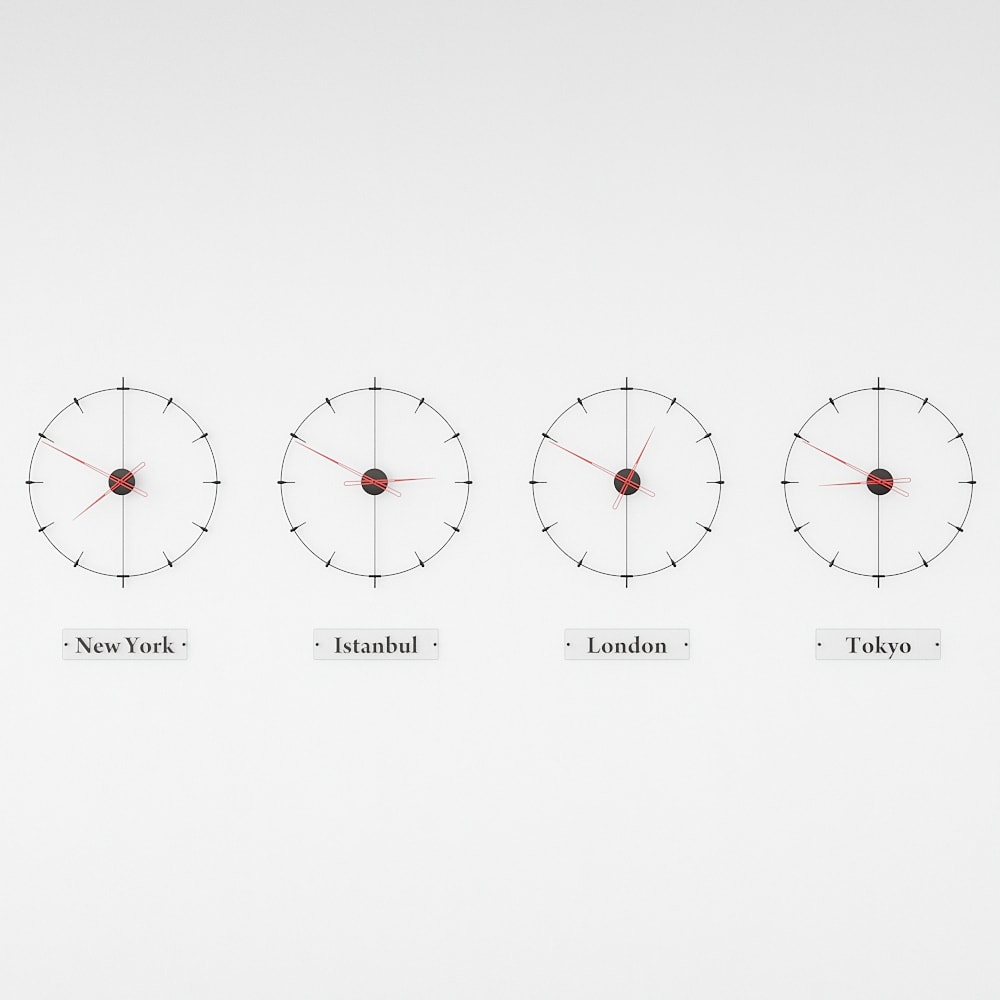 Massa Index World Time Zone Clock Set – image 18