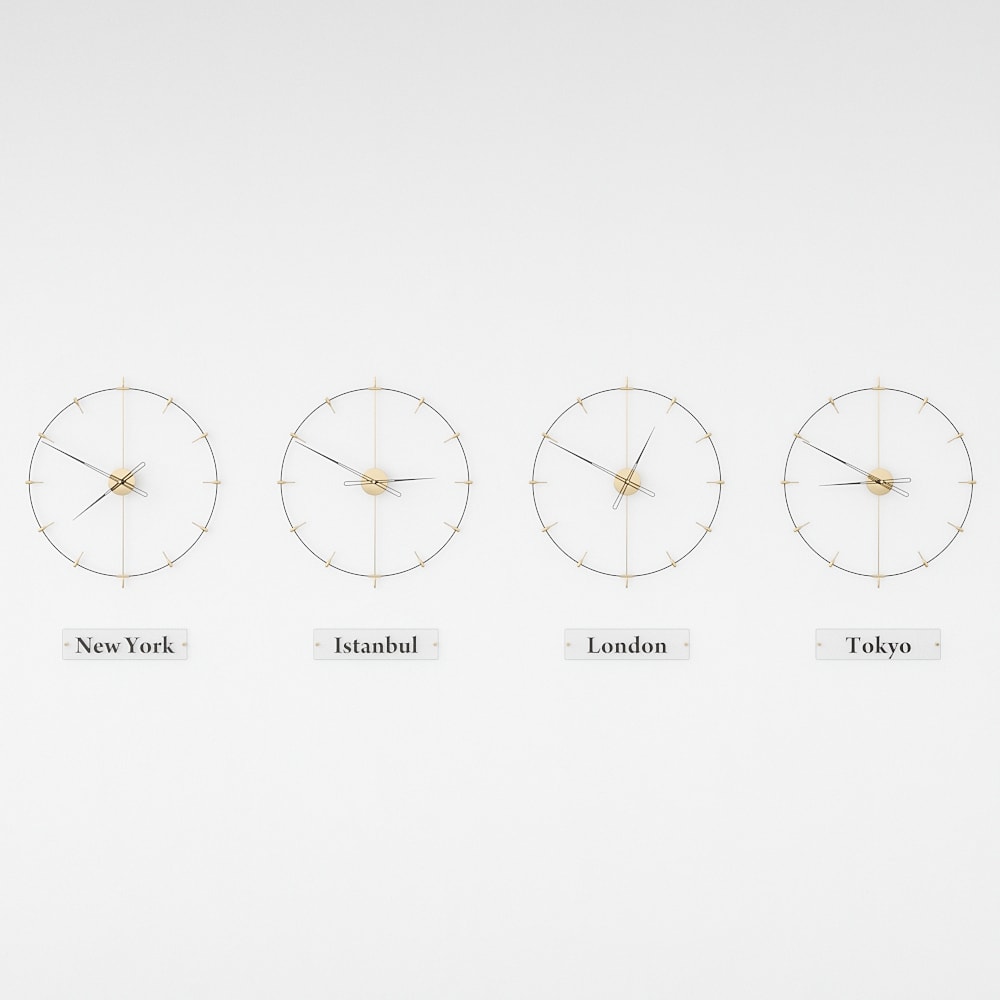 Massa Index World Time Zone Clock Set – image 19
