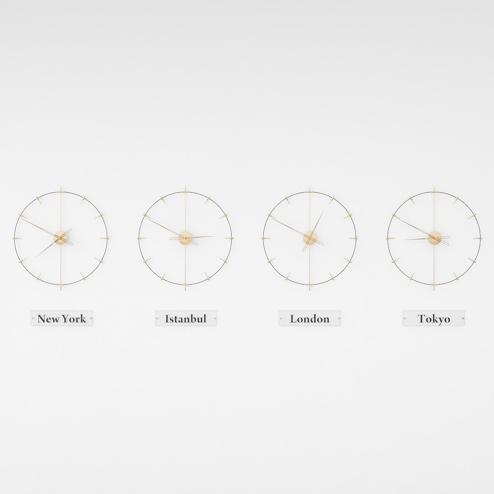 Massa Index World Time Zone Clock Set – image 20