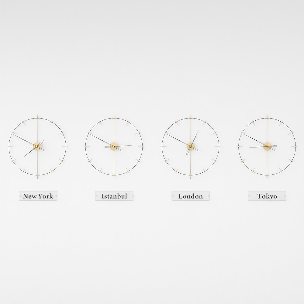 Massa Index World Time Zone Clock Set – image 21