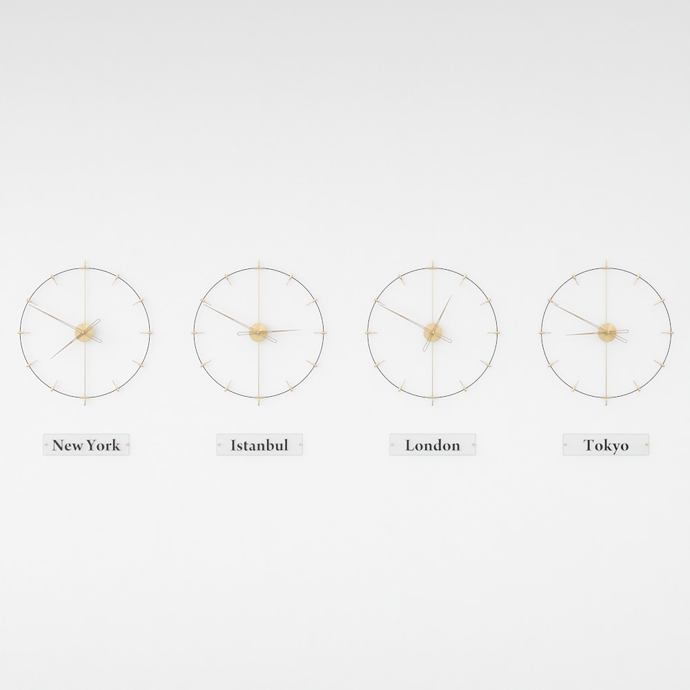 Massa Index World Time Zone Clock Set – image 22
