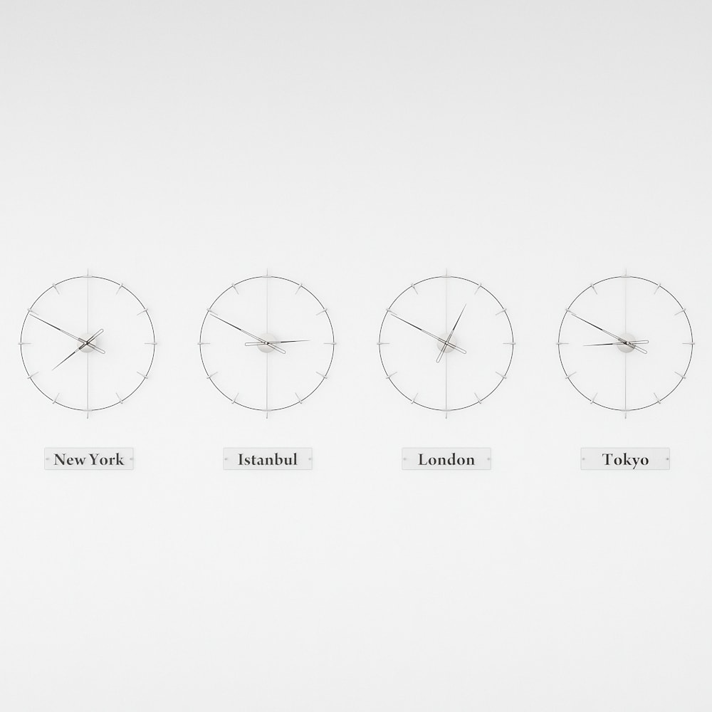 Massa Index World Time Zone Clock Set – image 23