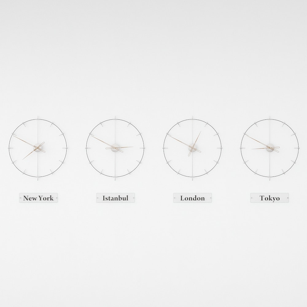Massa Index World Time Zone Clock Set – image 24