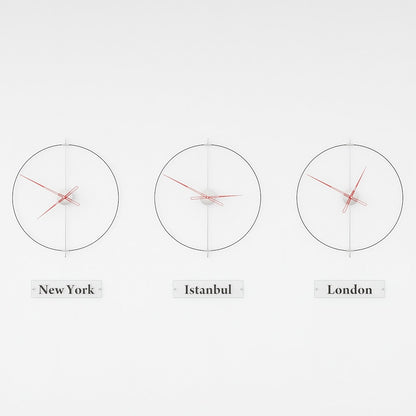 Massa World Time Zone Wall Clock Set – image 14