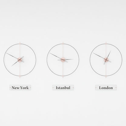 Massa World Time Zone Wall Clock Set – image 17
