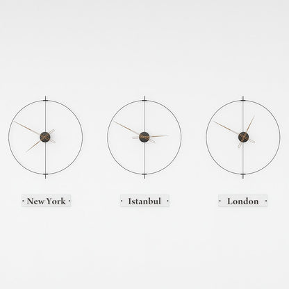 Massa World Time Zone Wall Clock Set – image 5